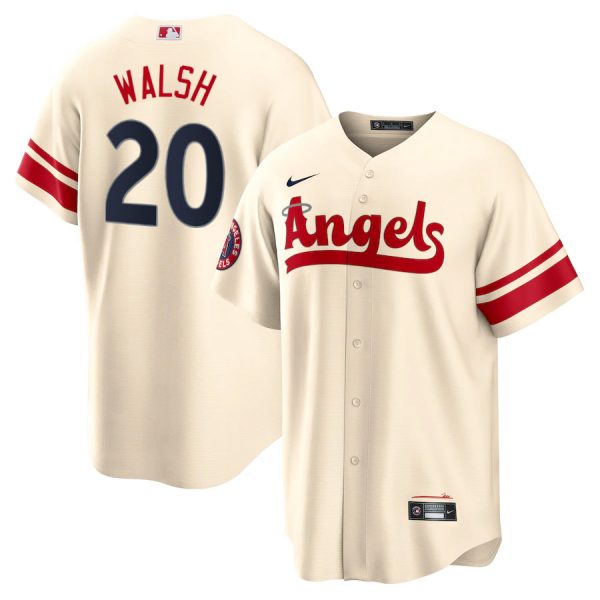 Angels 20 Jared Walsh Cream 2022 City Connect Cool Base Jersey Dzhi,We sell and wholesale Angels 20 Jared Walsh Cream 2022 City Connect Cool Base Jersey Dzhi on line form chian!